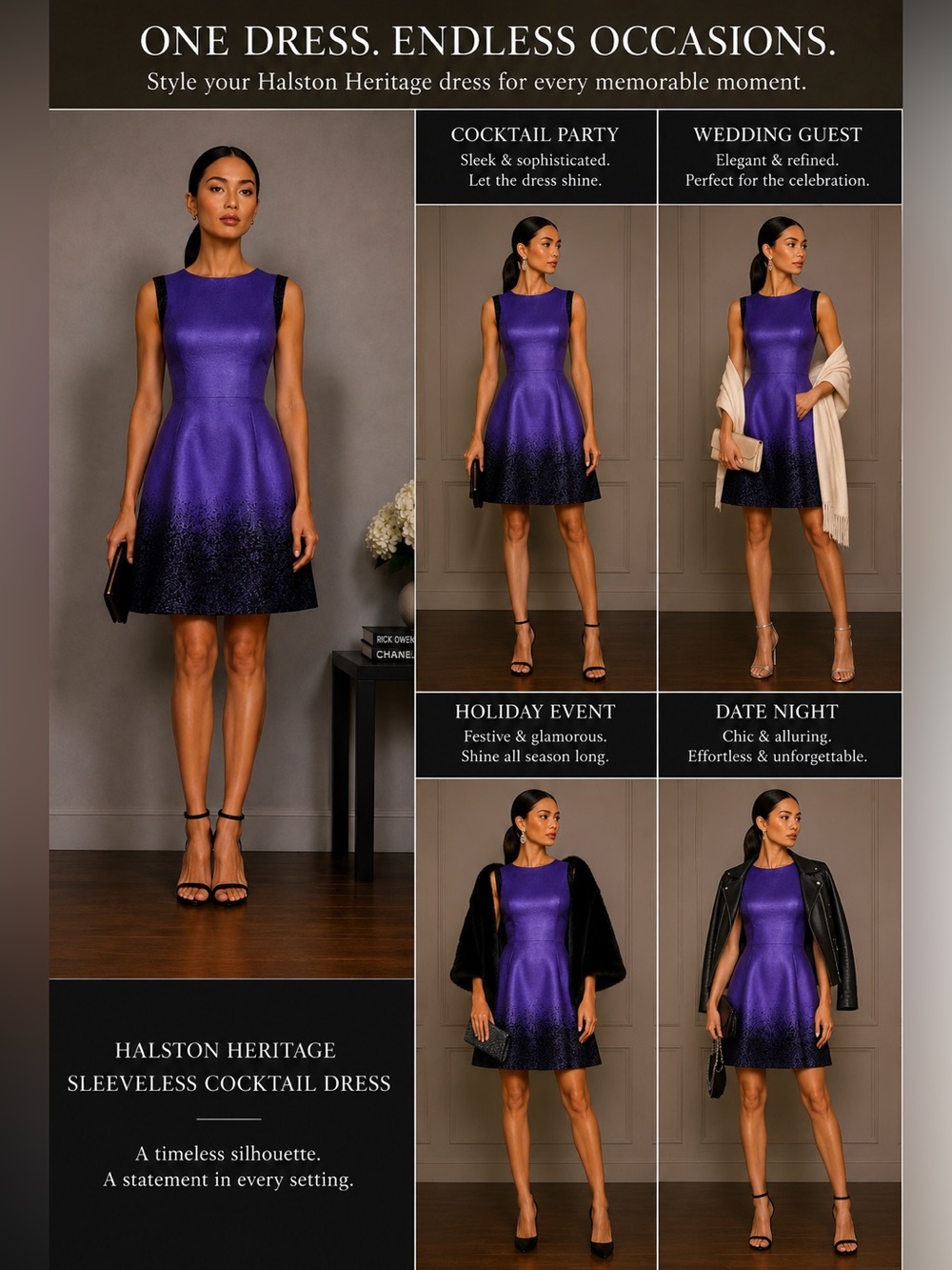 EUC Halston Heritage Sleeveless Cocktail Dress | Size 2